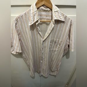 Vintage patterned men’s button up